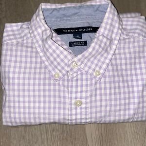 Tommy Hilfiger, Large, Custom Fit Long Sleeve Button Down Shirt